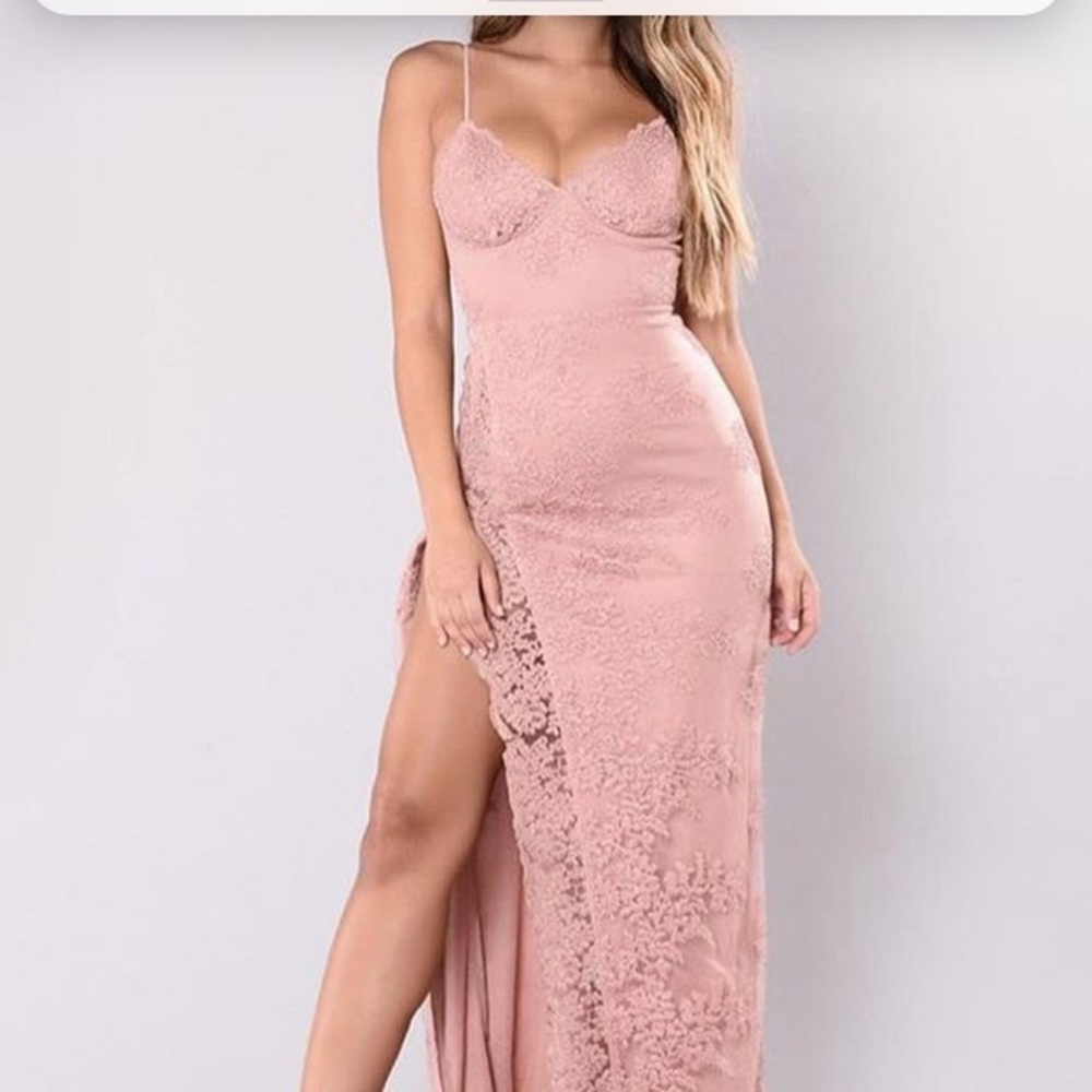 Fashion nova Pink lace dress